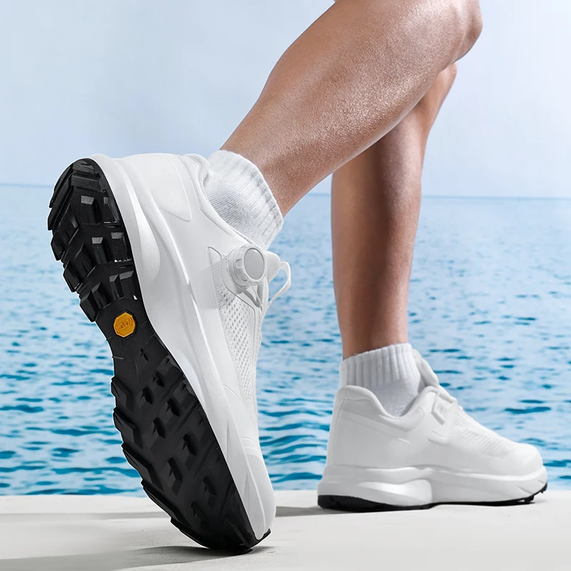 Male Hiking Boots Walking Breathable Casual Rubber Sneakers Women Non-Slip Outdoor Trekking Wear-Resistant Camping Hiking Shoes