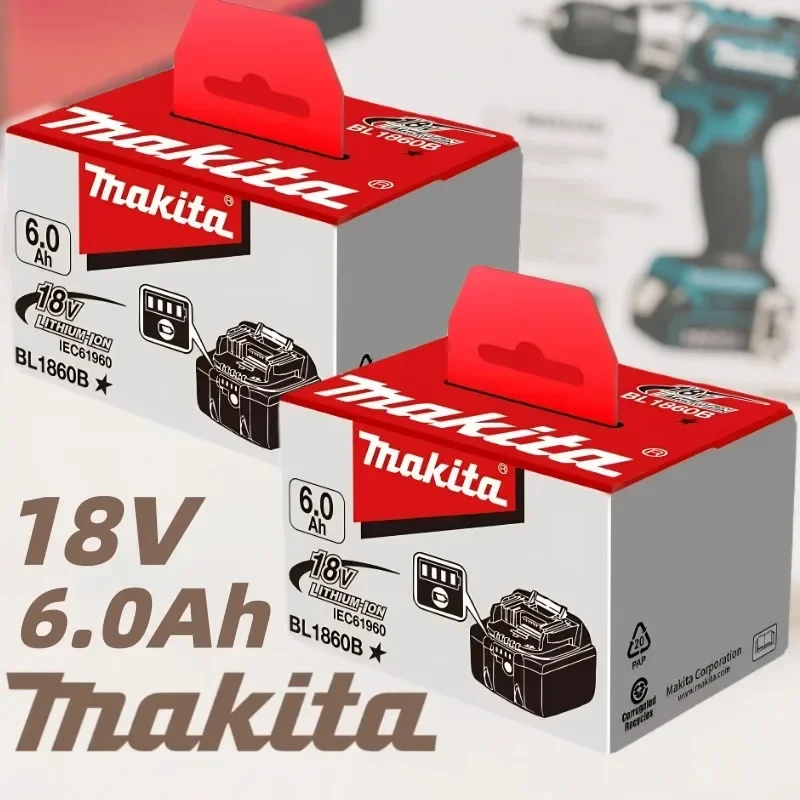 2025 Makita BL1860 BL1850B BL1850 BL1840 BL1830 Screwdriver Battery & Charger 18v Replacement Power Tool Batteries.