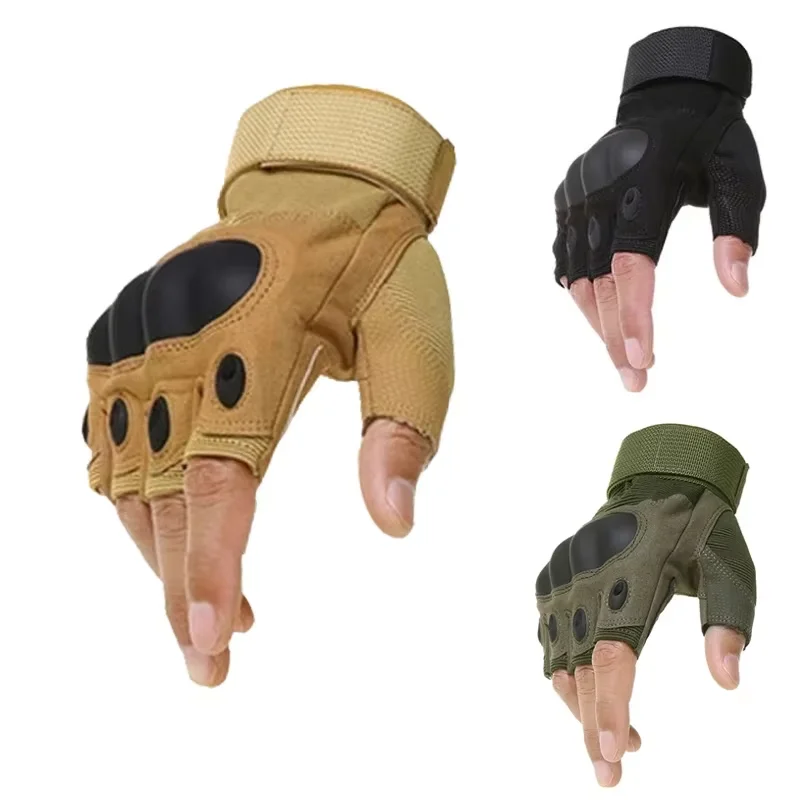 Outdoor Tactical Half Finger Cycling Gloves Military Men Gloves Women Sports Shooting Hunting Motorcycle Bike Glove Accessories