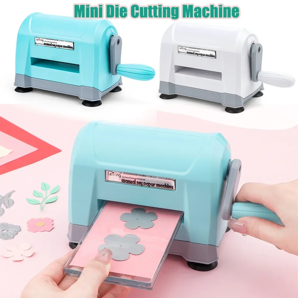Mini Manual Die Cutting Machine Portable Die Cut and Die-Cut Paper Embossing Machine For Card Making Scrapbooking DIY Craft Tool
