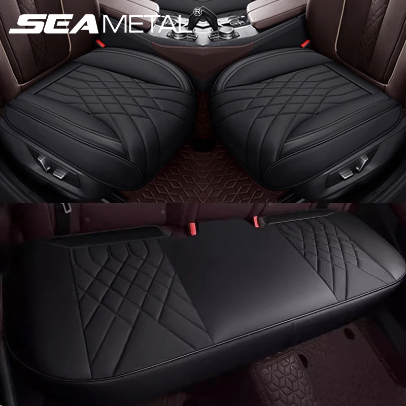 SEAMETAL Brand Car Seat Cover PU Leather Automotive Seat Cushion Wear-Resistant Anti Slip Auto Seat Protector Cover Universal