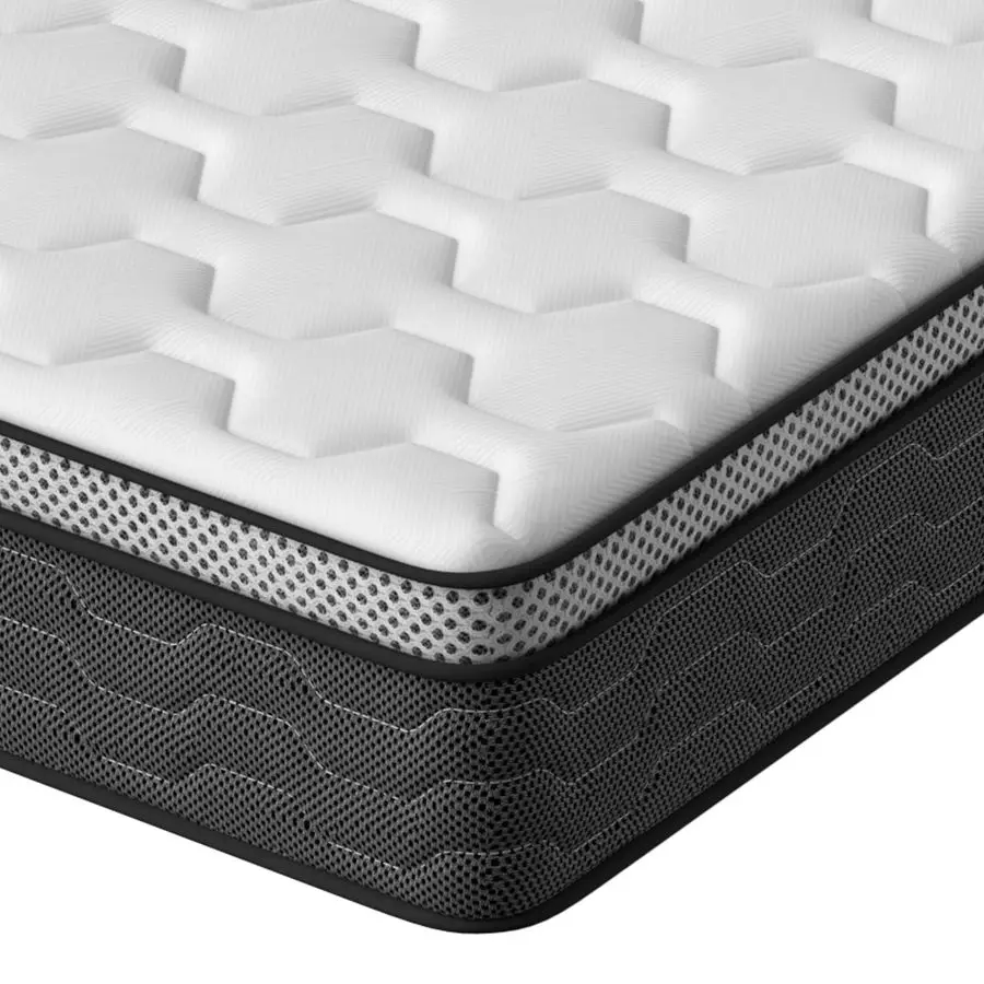 kingsize Mattresses, 5FT King Size Mattress, 10 Inch Memory Foam Sprung Hybrid Mattress15020025cm, Medium Firm Bed Mattresses f