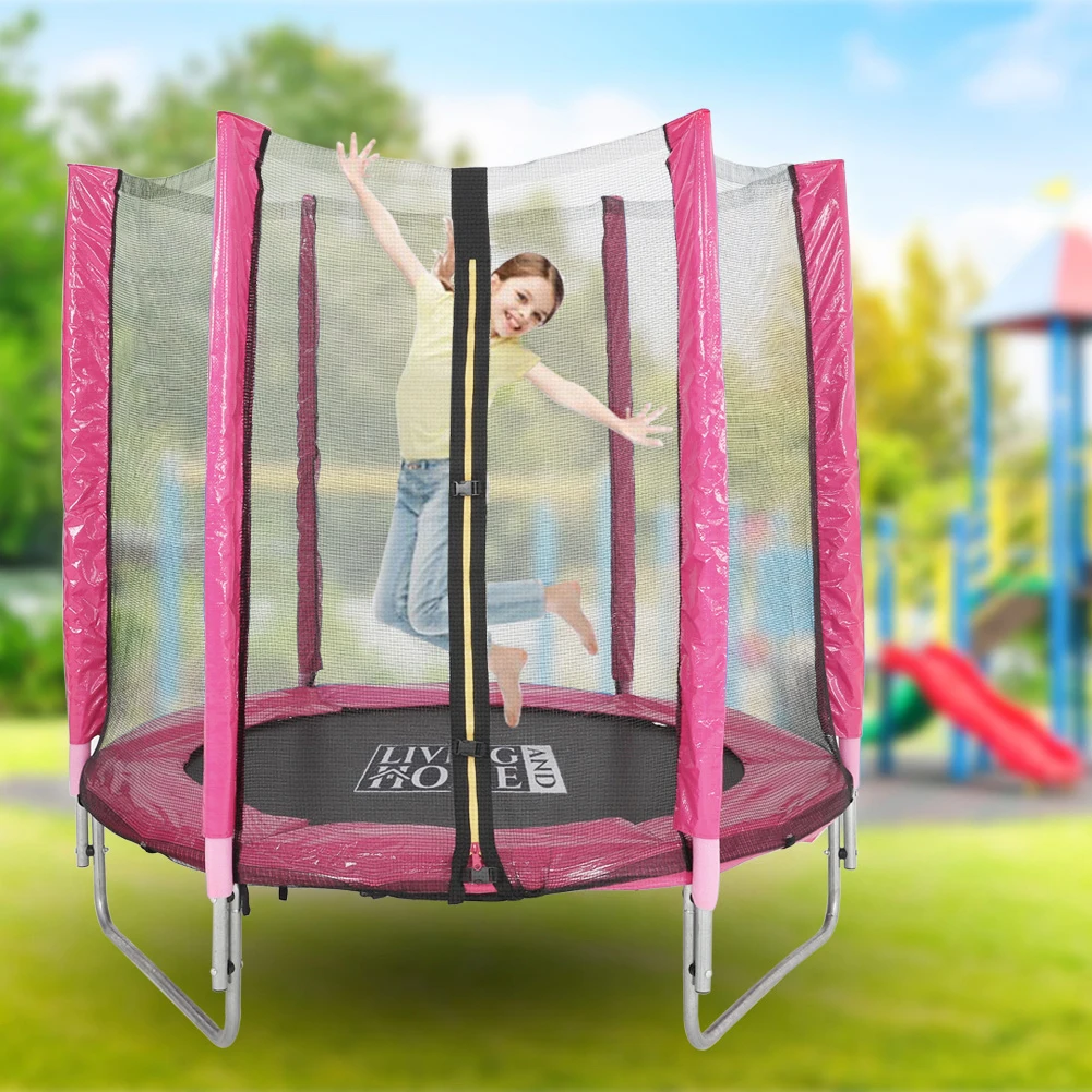【Breeins】Outdoor Trampoline with Safety Enclosure for Kids Entertainment