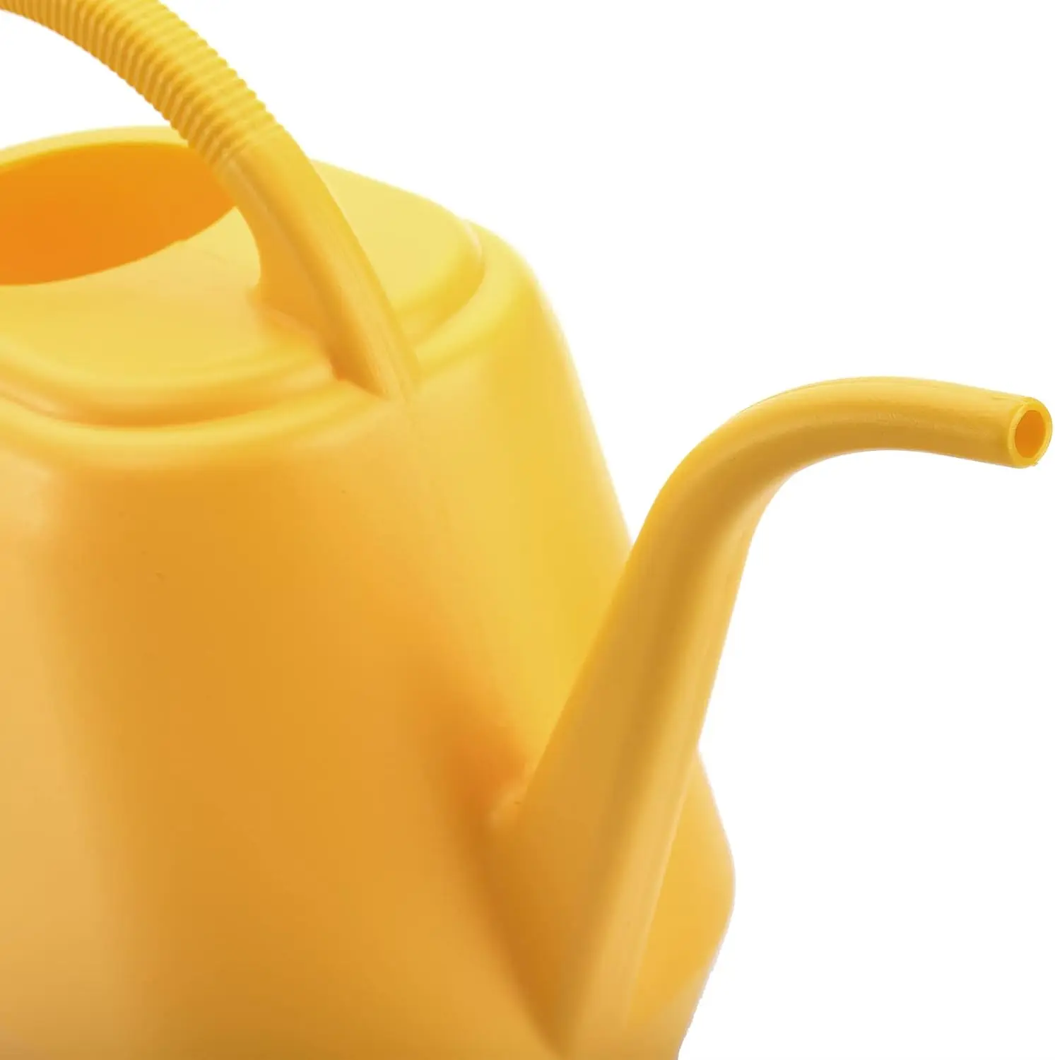 1-Gallon Plastic Watering Can with Long Spout and Comfortable Handle for Indoor Outdoor Plants, Yellow