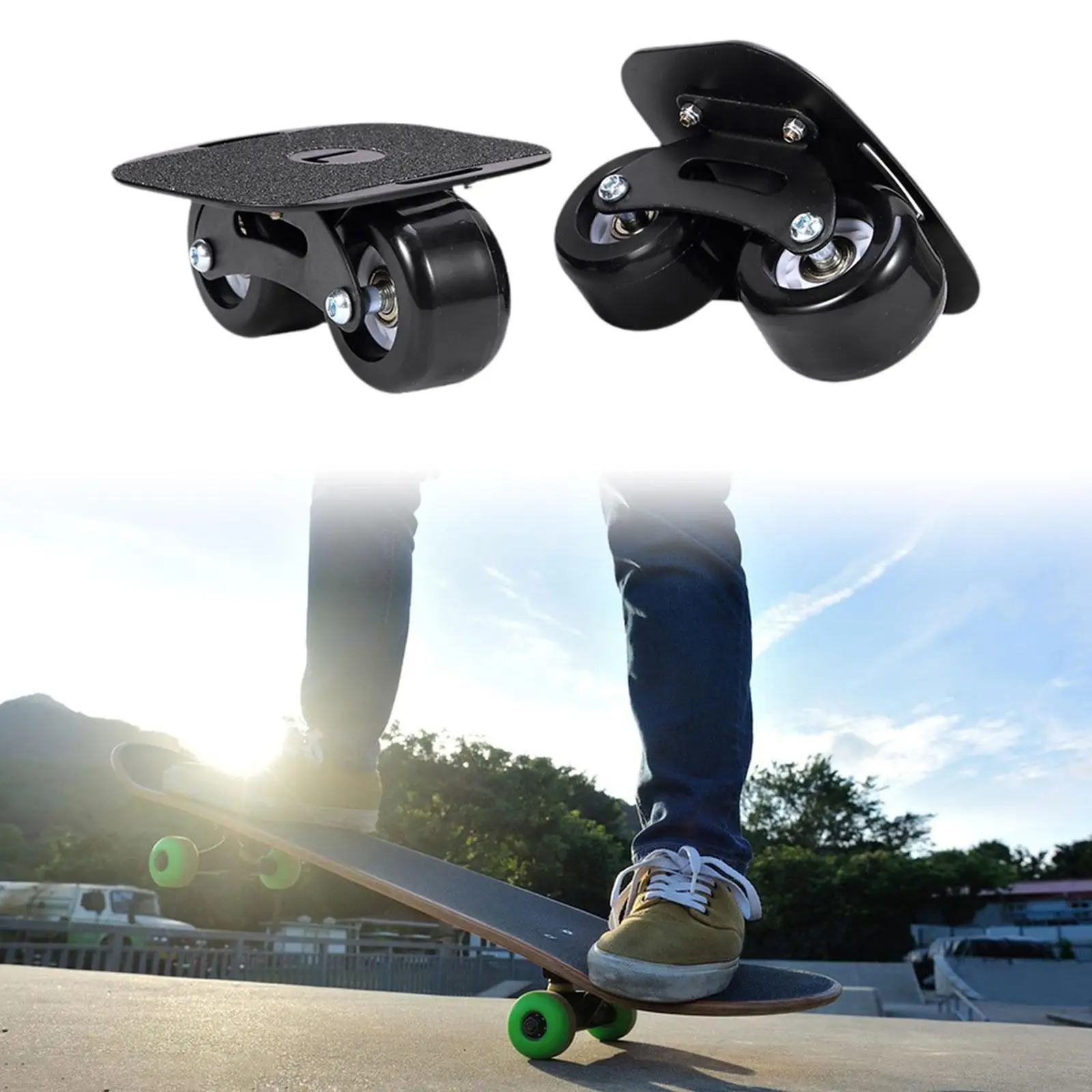 1 Pair Drift Skates Comfortable Split Skateboards for Outdoor Sliding Women