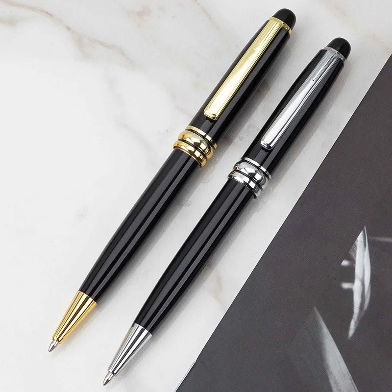 1 Pcs/set High-end Business Gel Pen,Gold/Silver Ballpoint pen 0.5mm Black Ink.For School Classroom, Office, Daily Writi