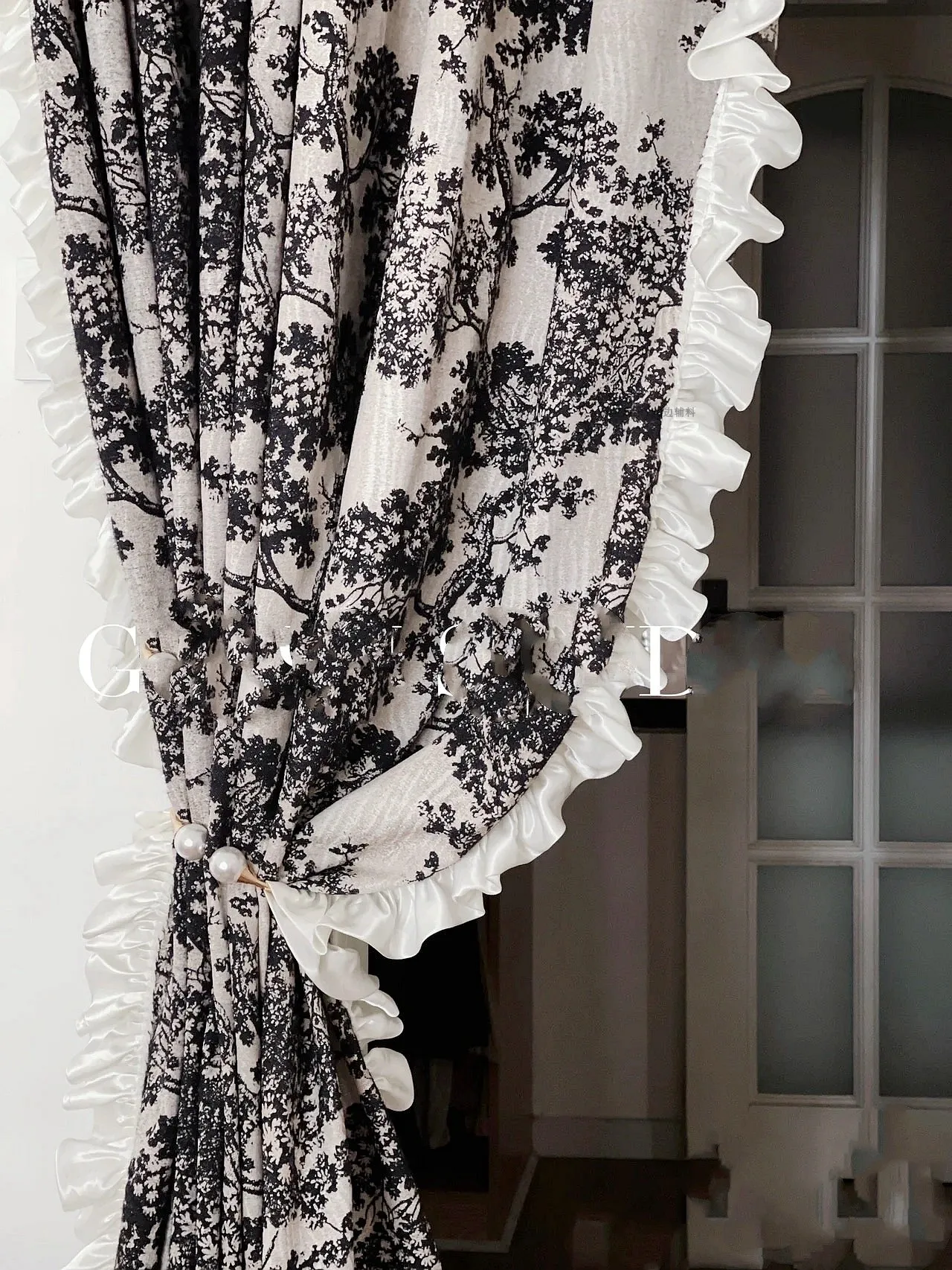 1 Yard Lace Trims Ribbon Fabric Applique Fold Ruffle Dresses DIY Sewing Supplies Craft 5.5CM Wide