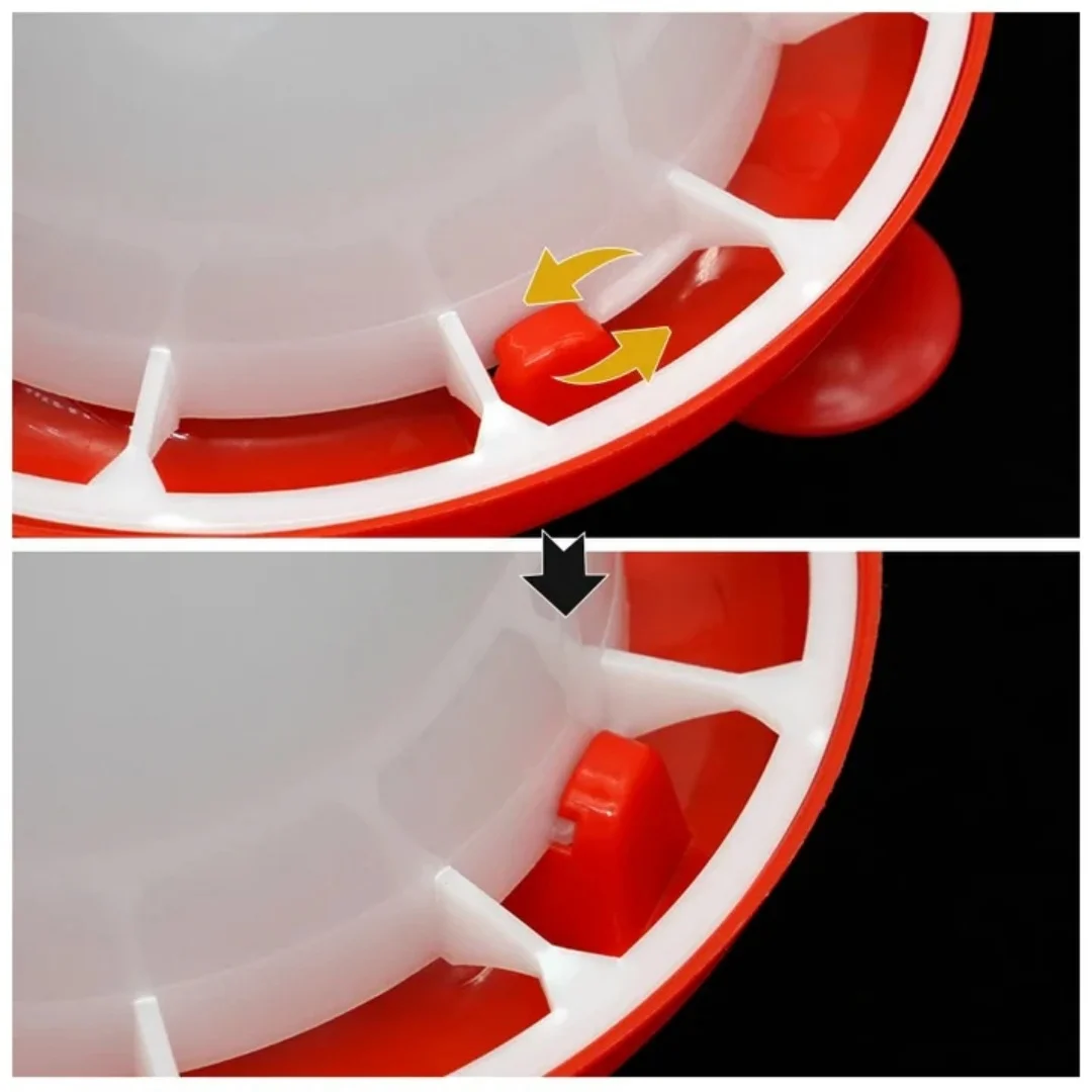1.5/3/6/9kg Chicken Duck Feeder Bucket With Leg Poultry Food Fountain Chicken Chick Hen Lid Handle Feeding Watering Supply