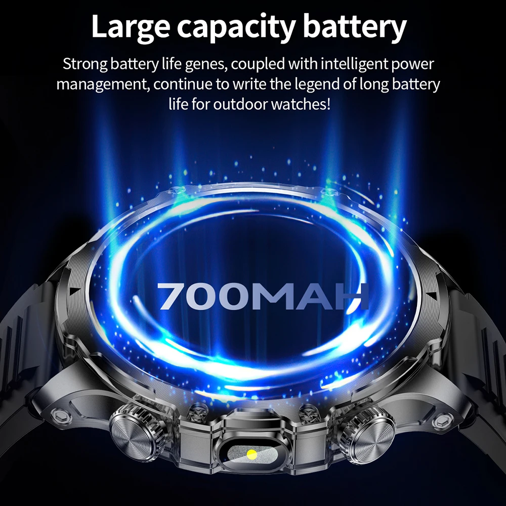 1.9" HD Screen Smart Watch Men Women Digital Wrist Watches AK75 Smartwatch LED Flashlight Electronic Wristwatch Fitness Bracelet