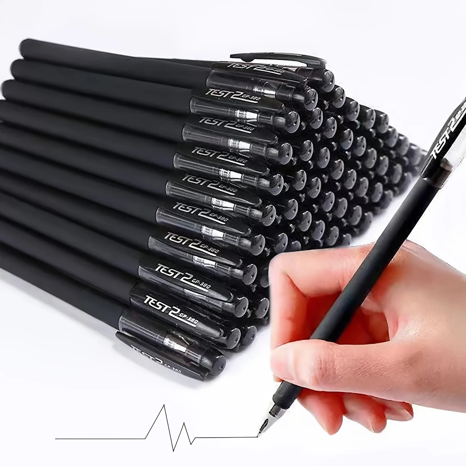 10/20 Pack Black 0.5mm Neutral Gel Pens | Quick-Drying, Smooth-Writing Office & School Supplies for Business, Study & Daily Use