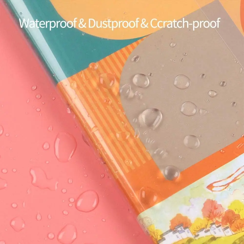 10/30PCS A4/16K/22K Transparent Book Cover Self-Adhesive Closure Students Waterproof Notebook PVC Protective Skin Sleeve Wrap