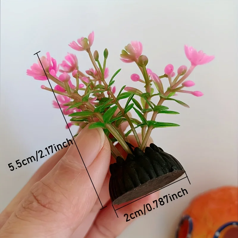 10pcs Vibrant Artificial Seaweed Aquarium Plants - Diverse & Lifelike Fish Tank Landscaping Decor