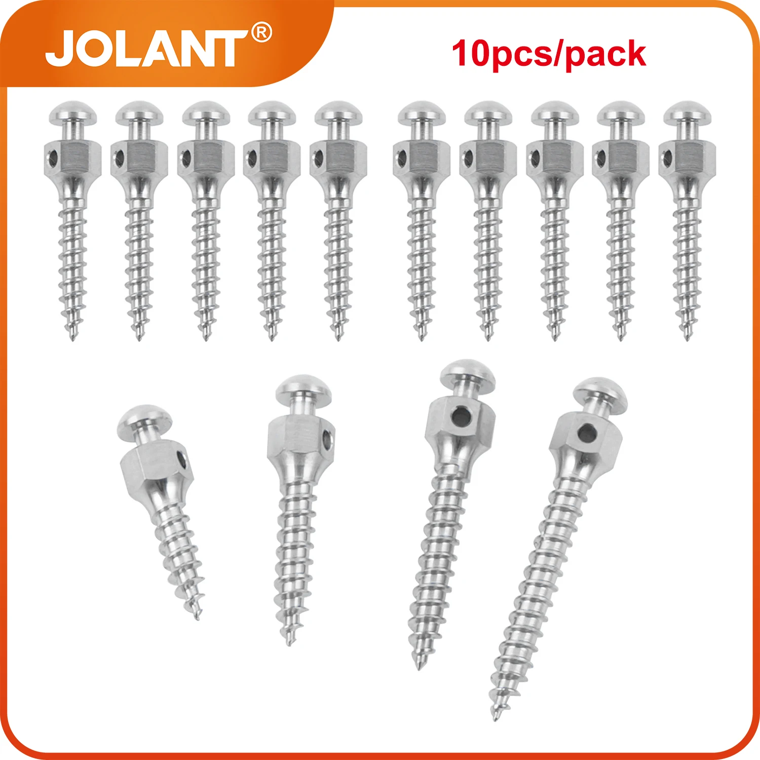 10pcs/Pack JOLANT Dental Orthodontic Mini Implant Micro Screws Self Drilling Screwdriver Matching Tool Titanium Alloy Bone Screw