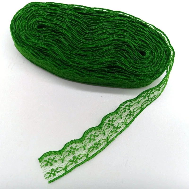 10yards Lace Ribbon Wedding Dress Fabrics for Embellishments for Sewing Handicraft Accessories Needlework Materials Width 2.3cm