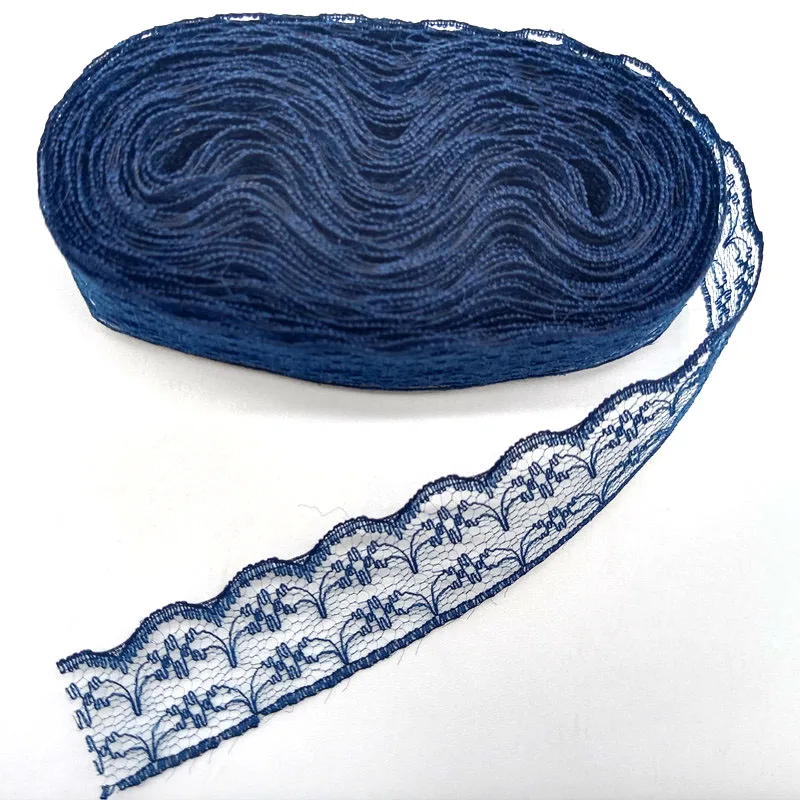 10yards Lace Ribbon Wedding Dress Fabrics for Embellishments for Sewing Handicraft Accessories Needlework Materials Width 2.3cm