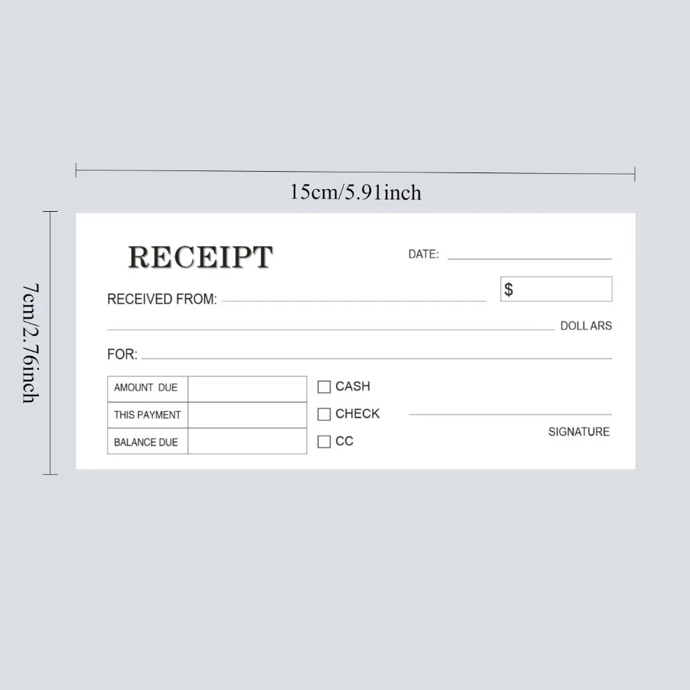 1/5pcs Premium Handmade Business Receipts 50SET Receipt Book for Small Business Receipt Forms with Date Amount Due Checklist