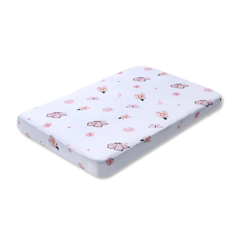 1PC Mini Crib Sheets Print Portable Fitted Playard Sheet Baby Toddler Playard Mattress Cover