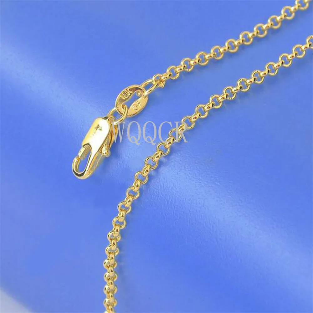 1PCS Women's High Jewelry 18 K Gold Pearl Cross Chain Necklace Charm 16- 30 inches