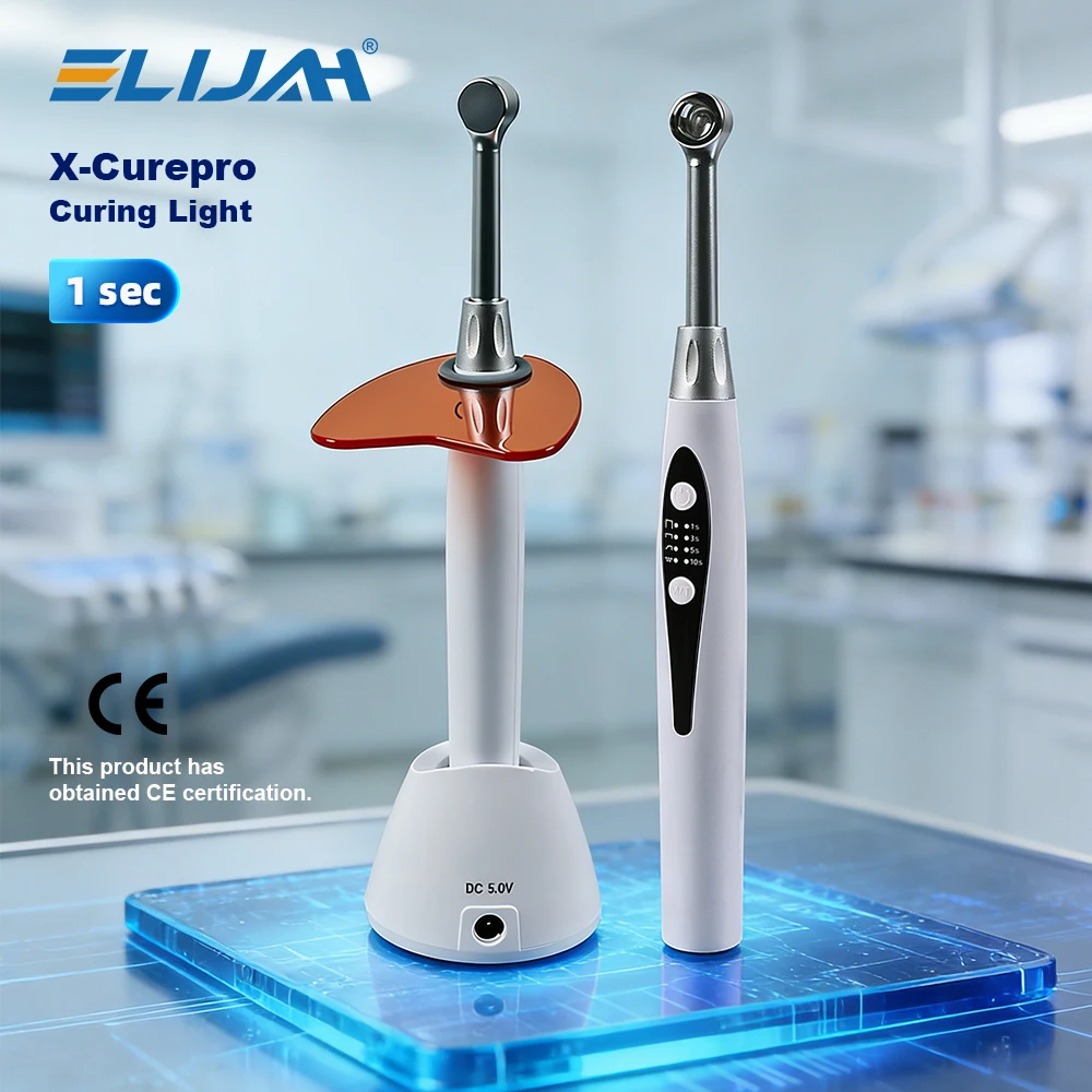 1S Dental LED X Cure PRO Curing Light Cordless Metal Head 4 Working Modes 1200-2500mw/cm² Photopolymerizer Curing Lamp Tools