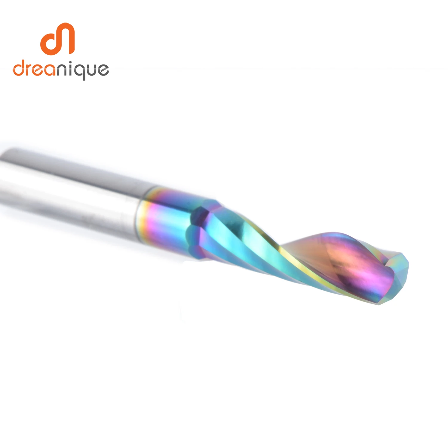 1pc AAAAA Single Flute Carbide Spiral End Mill 3.175 ,4,5,6mm Aluminum Milling Cutter Engraving Woodworking Acrylic DLC Coating