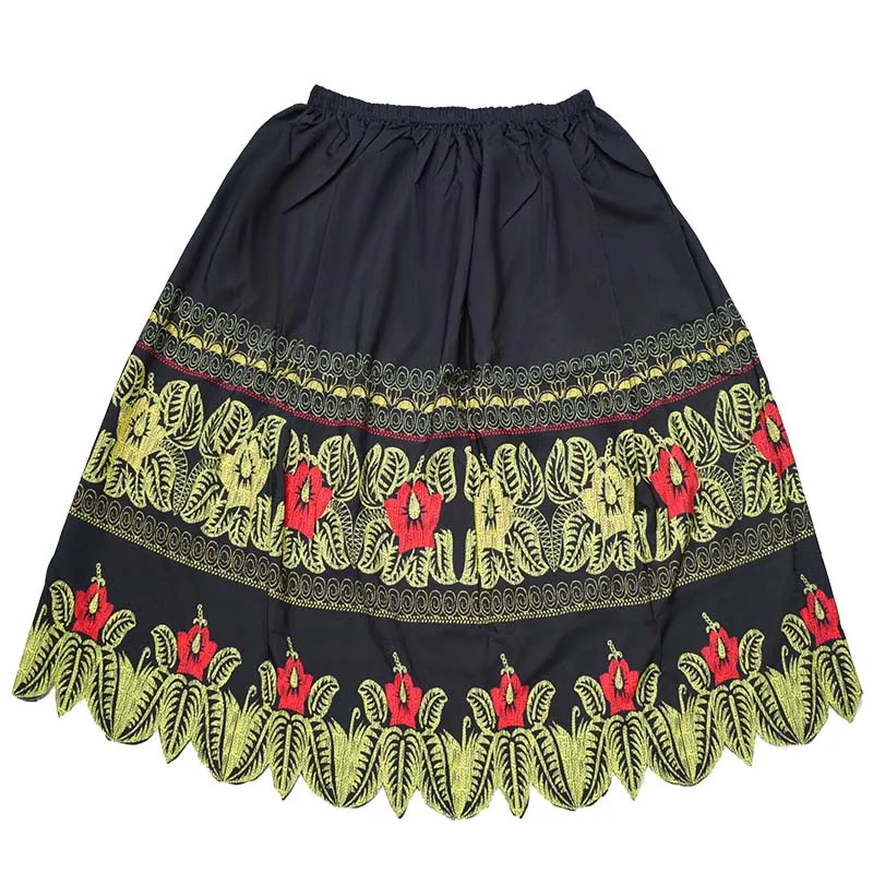 2025 New Design Polyester Floral Printed Polynesian Micronesia Island Beach Skirt For Women