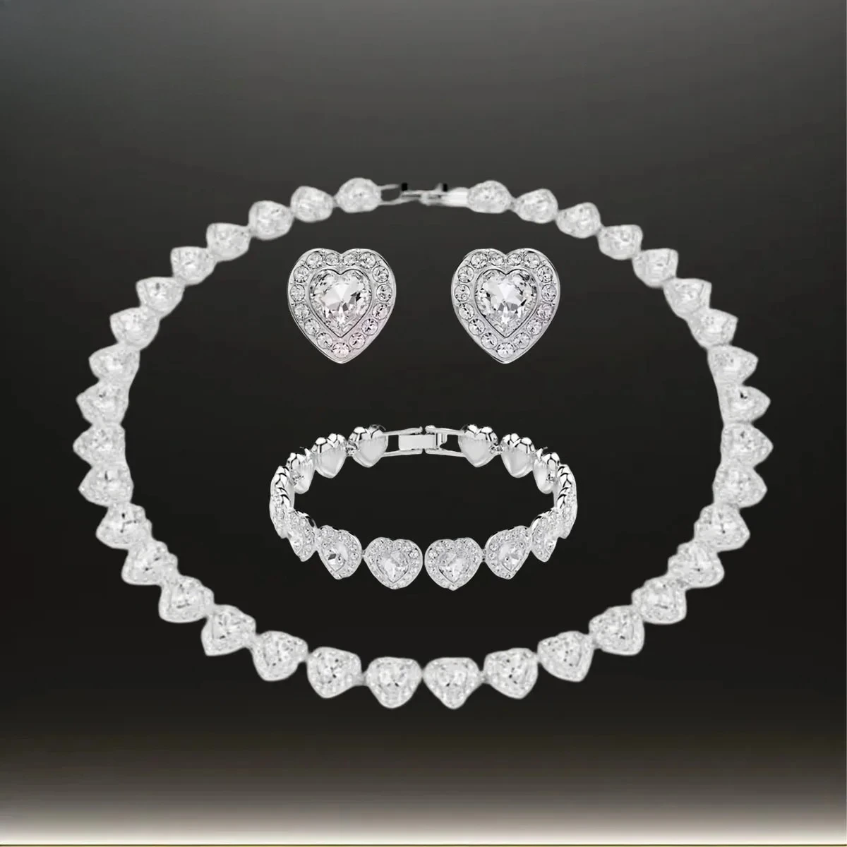 2025 New Hot Selling High-end Design Necklace Pendant Earrings Bracelet Jewelry Set Luxurious and Elegant Banquet Preferred