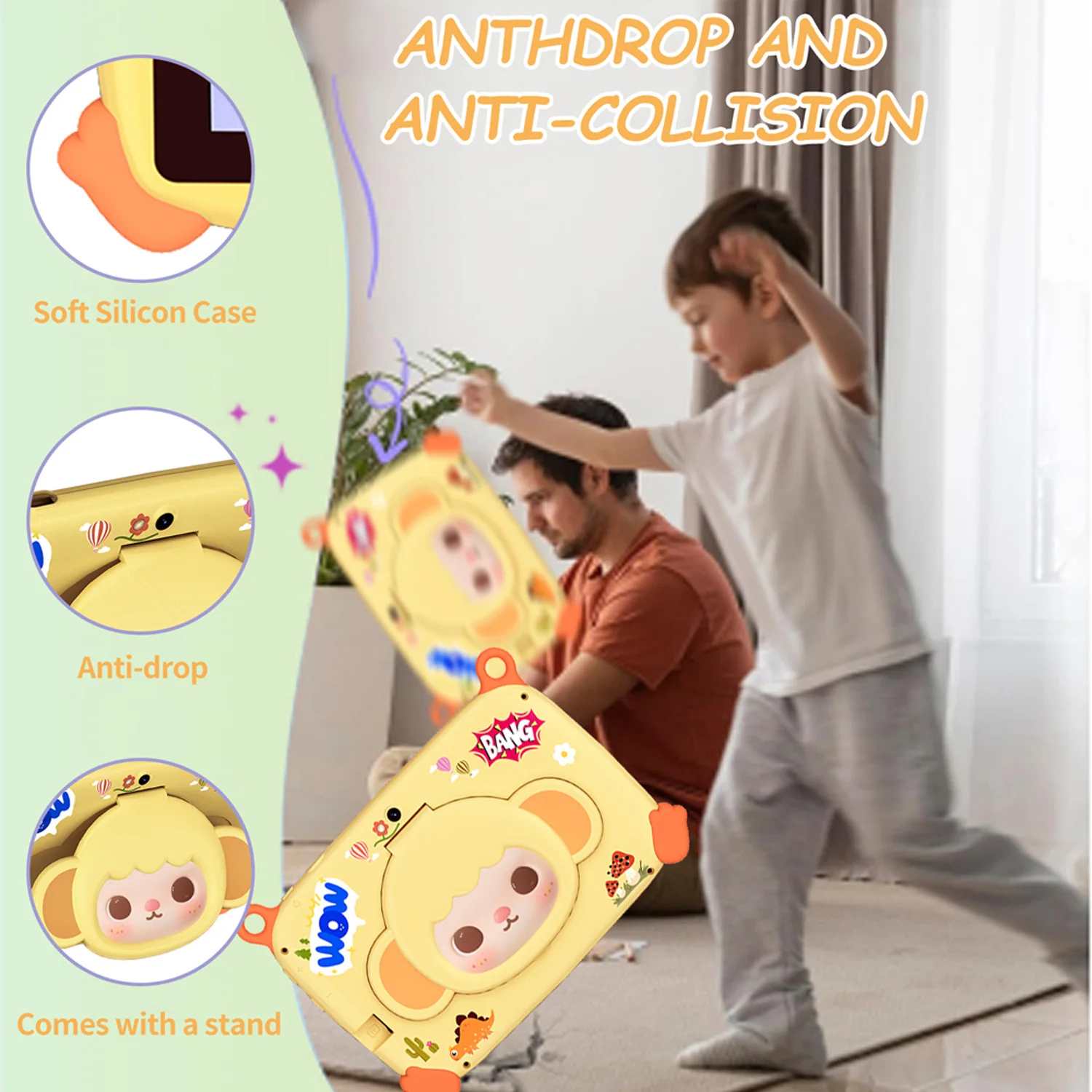 2026 Global Version 7 Inch 5G WiFi Kids' tablet Quad Core 4GB RAM 64GB ROM Dual Cameras Children's Gifts Tablets Android 13.0