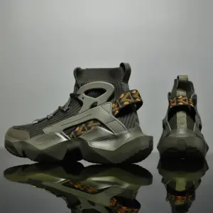2026 New High-top Socks Shoes Chunky Sneakers Men White Trend Street Light Sports Running Shoes Big Size 45 46 Walking shoes