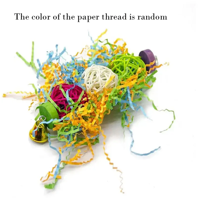 2/3Pcs/lot Bird Parrot Toy Set Colorful Shredder Foraging Assorted Hanging Cage Bird Chewing Rack Toys Pet Parrot Molar Bite Toy