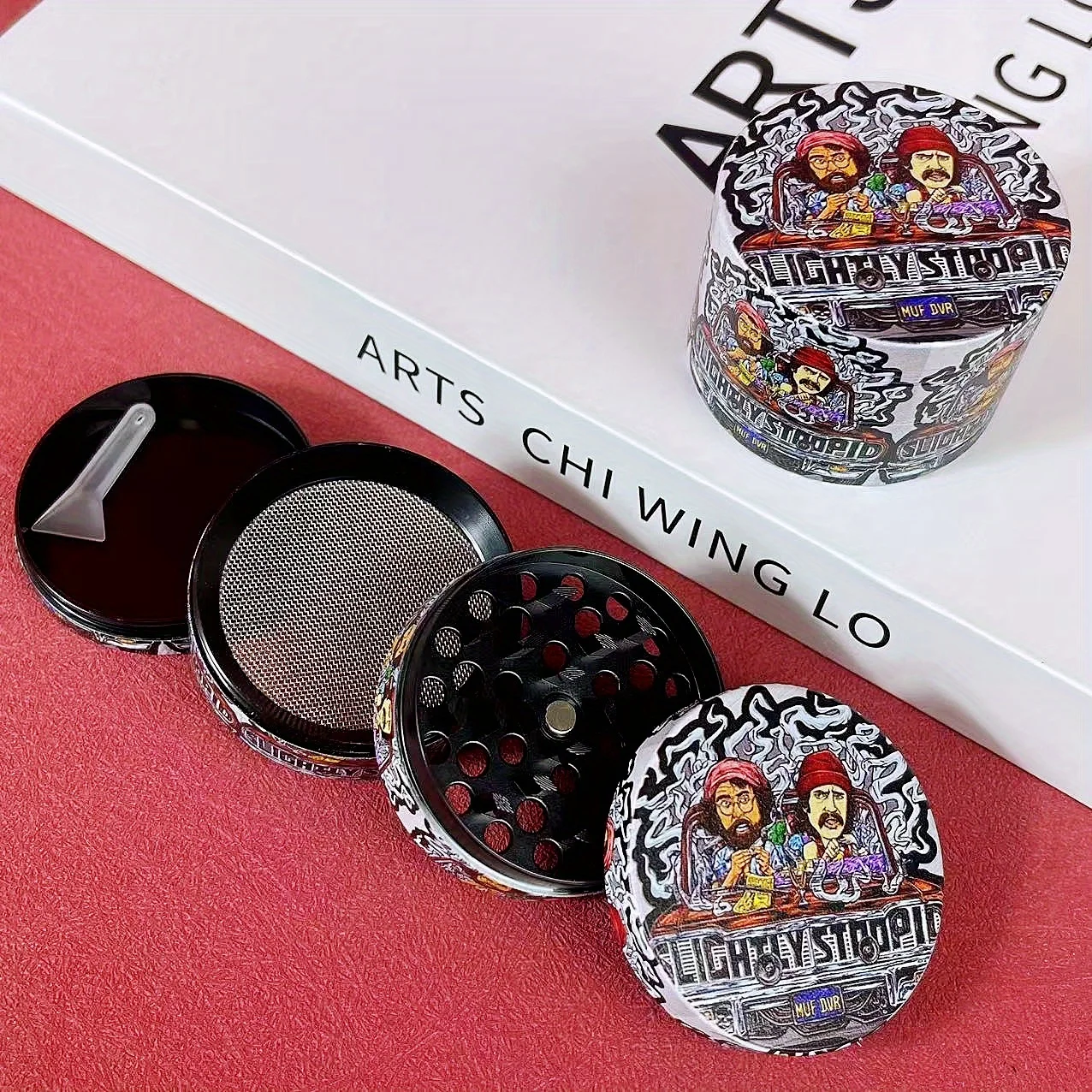 2inch Car Herb Grinder Pepper Salt Pestle Metal Crusher Spice Corn Mill Tobacco Grass Grinder Kitchen Tool Cigarette Accessories