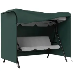 3 Seater 600D Oxford Patio Swing Chair Cover Outdoor Garden Furniture Rain Protection Protector Waterproof AntiUV, 205 x 124 x