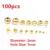 2x1mm gold 100pcs