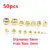 5x3mm gold 50pcs