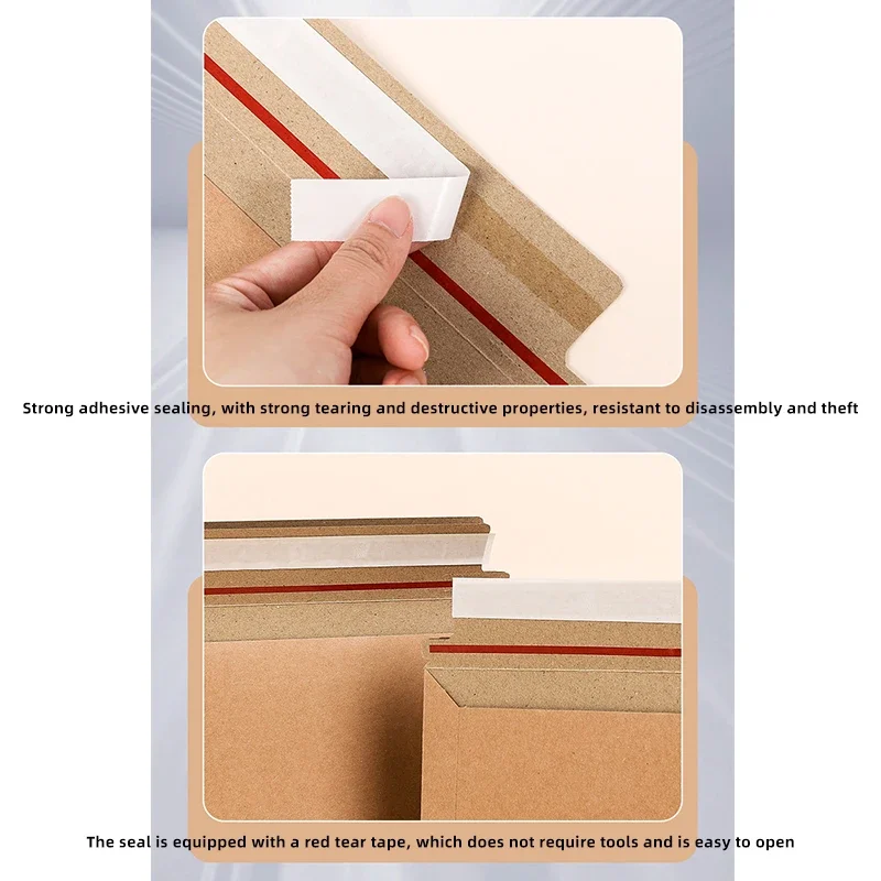 30pcs Envelope A3 A4 A5 A6 Postcards Message 250g Kraft Paper Autohesion Invitations Business Letters Express File Storage Bag