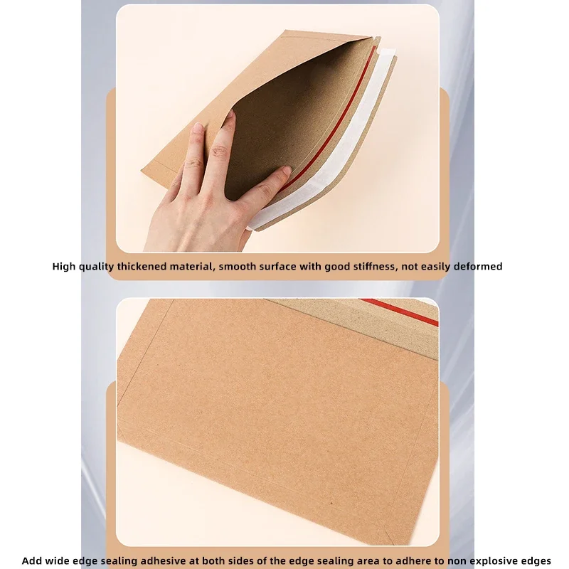 30pcs Envelope A3 A4 A5 A6 Postcards Message 250g Kraft Paper Autohesion Invitations Business Letters Express File Storage Bag