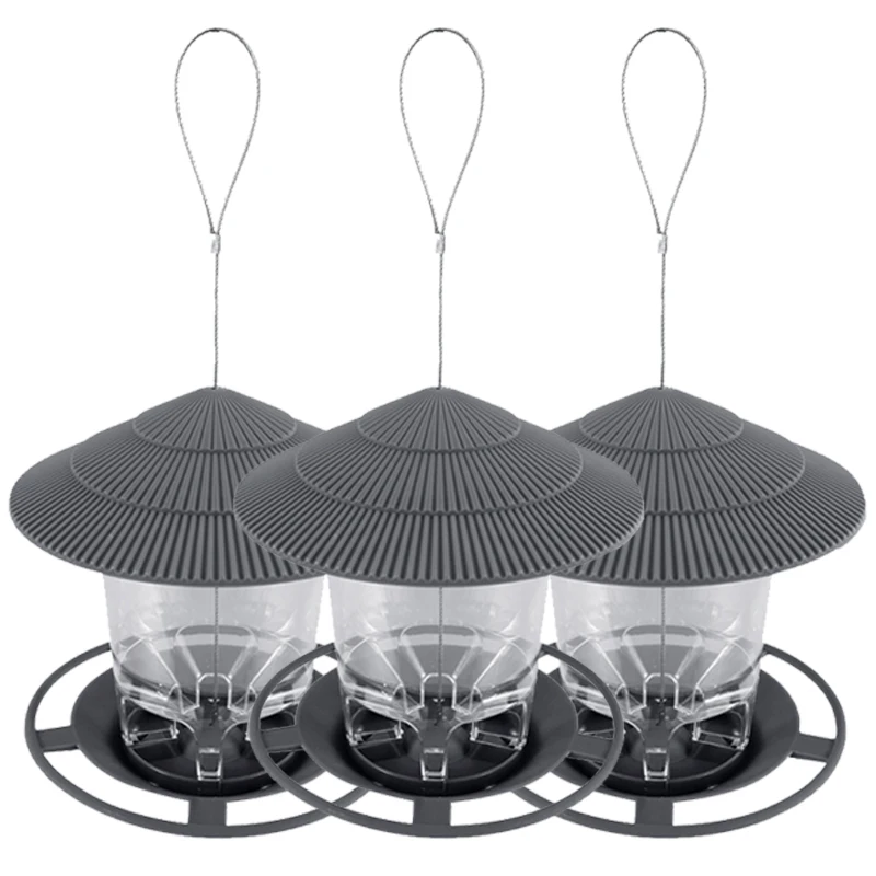 3/2/1PCS Bird Feeder Hanging Easy Clean and Fill Outdoor Large Capacity for Garden Outside Decoration Outdoors Squirrel Proof