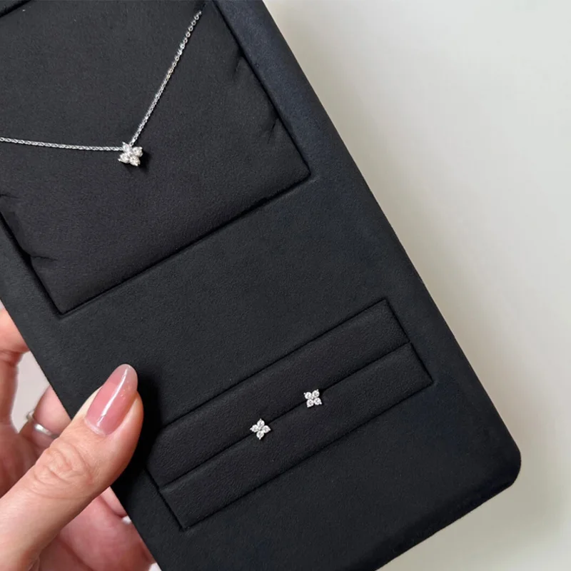 3/4/5MM 925 Sterling Silver 5A Zircon Simple Star Tiny Stud Earrings for Women Fine Jewelry Minimalist Ear Hole Care Accessories