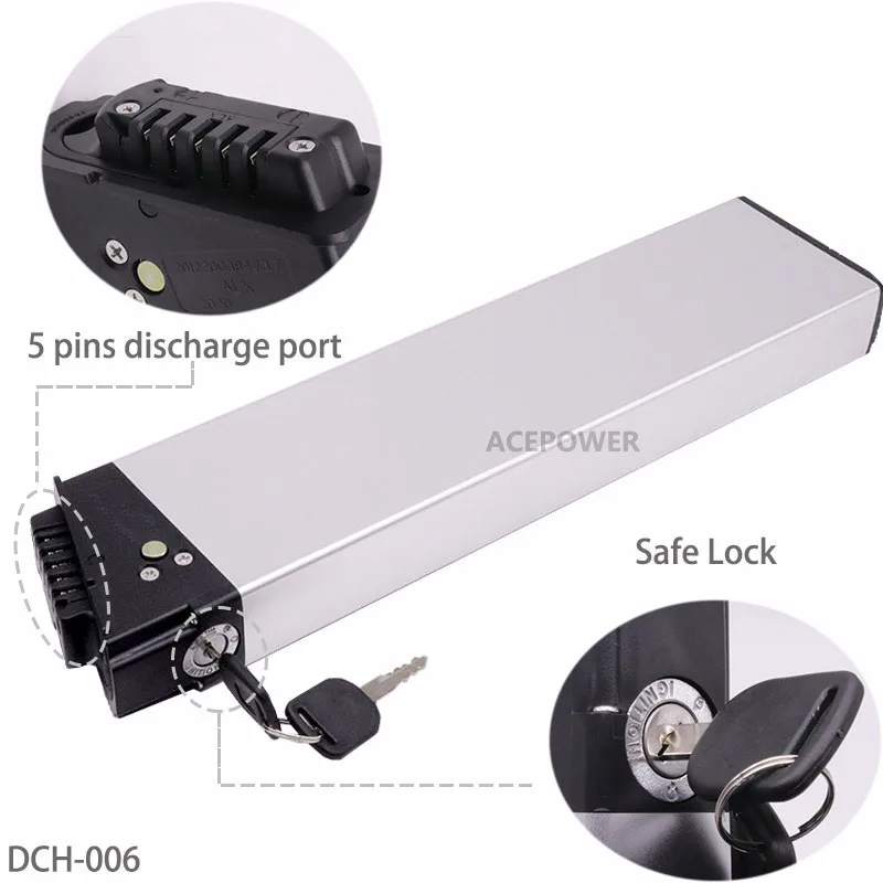 36V Ebike Battery For ADO A20 A20F MATE City BIKE Fiido M1 Folding Electric Bike 36V 10.4Ah 12.5Ah 17.5Ah Replacement Battery