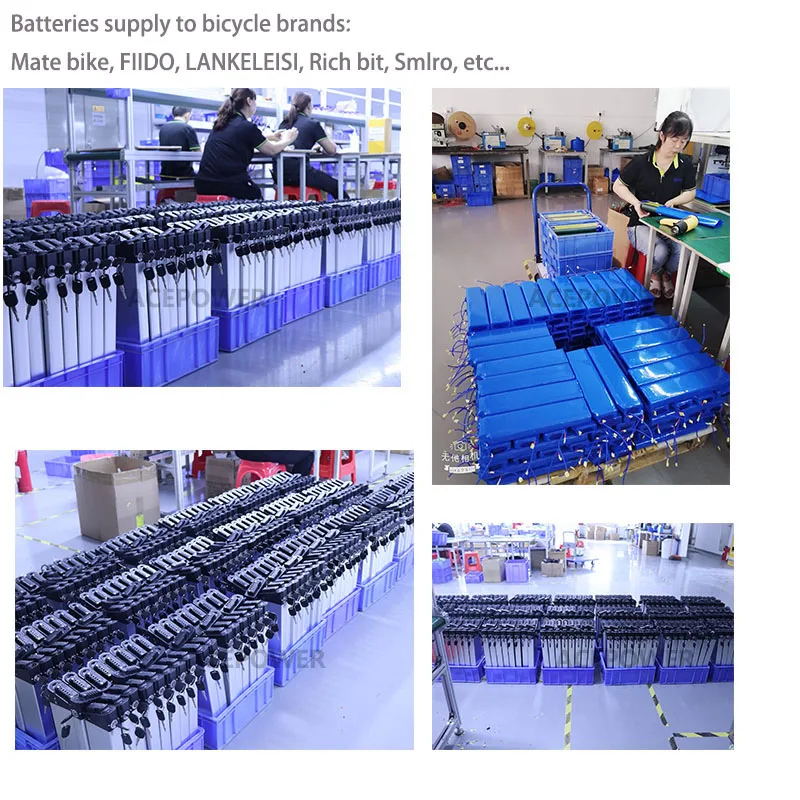 36V Ebike Battery For ADO A20 A20F MATE City BIKE Fiido M1 Folding Electric Bike 36V 10.4Ah 12.5Ah 17.5Ah Replacement Battery