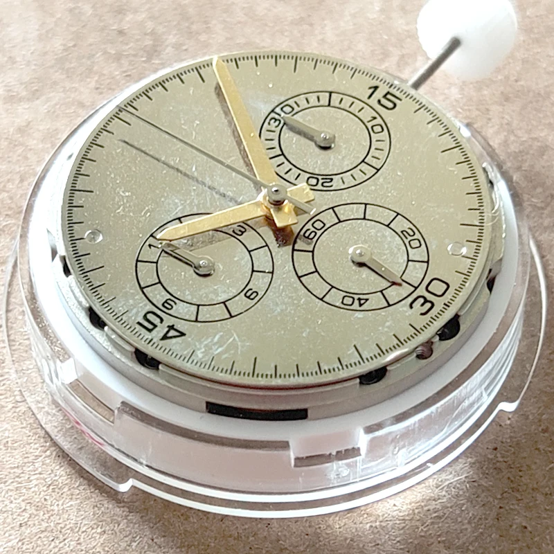 4130 movement Automatic Watch Movement 3.6.9 Chronogrpah For Asian Shanghai 4130 Mechnical Replacement Repair Movement