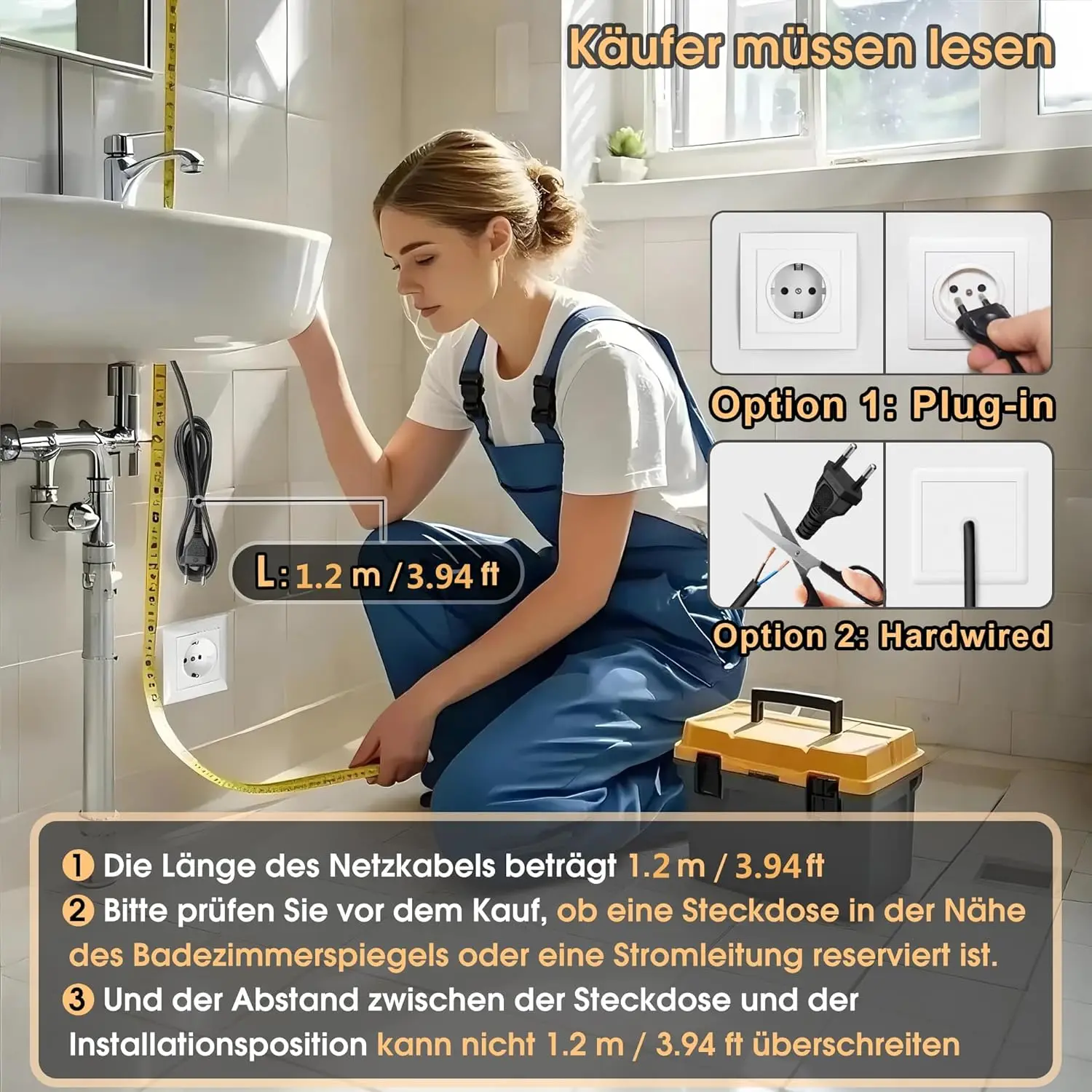 45x60cm Smart Bathroom Wall Mirror Bathroom Mirror Lighting Mirror With LED Light Touch Switch 3 Colors Dimmable Waterproof