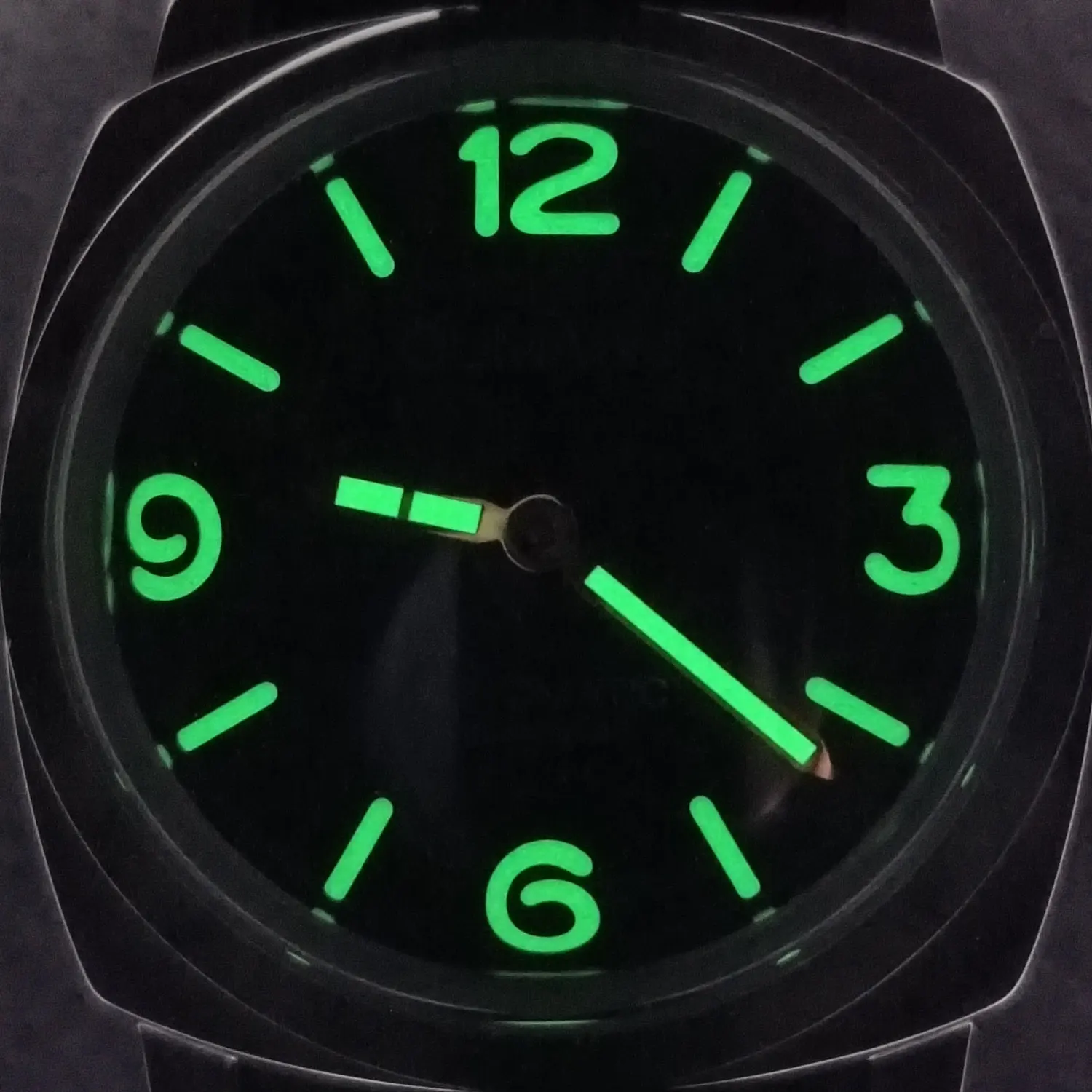 46mm Men's Watch Manual Winding Seagull ST3600 Movement Sapphire Glass Waterproof 316L Stainless Steels Custom Watch