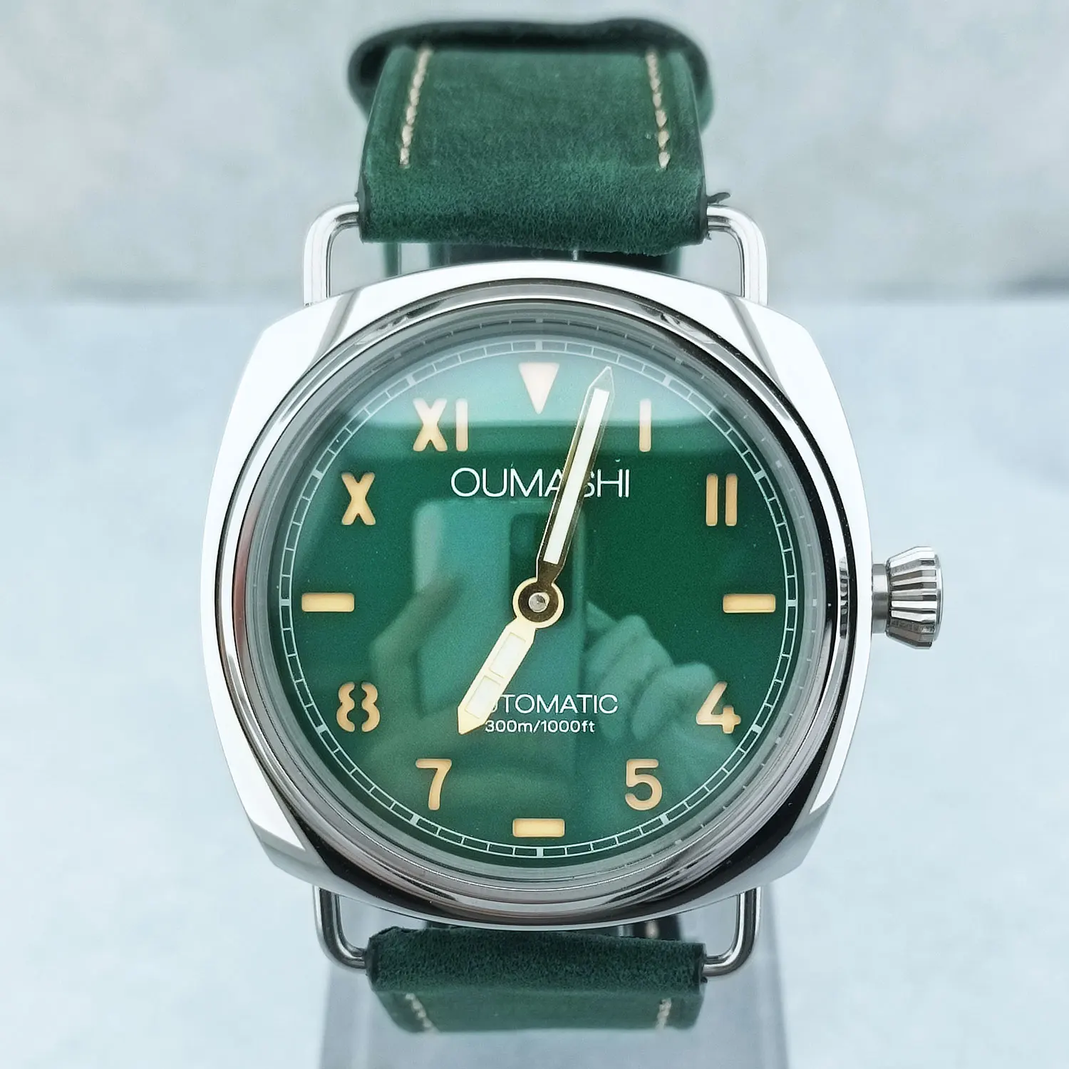 46mm Men's Watch Manual Winding Seagull ST3600 Movement Sapphire Glass Waterproof 316L Stainless Steels Custom Watch