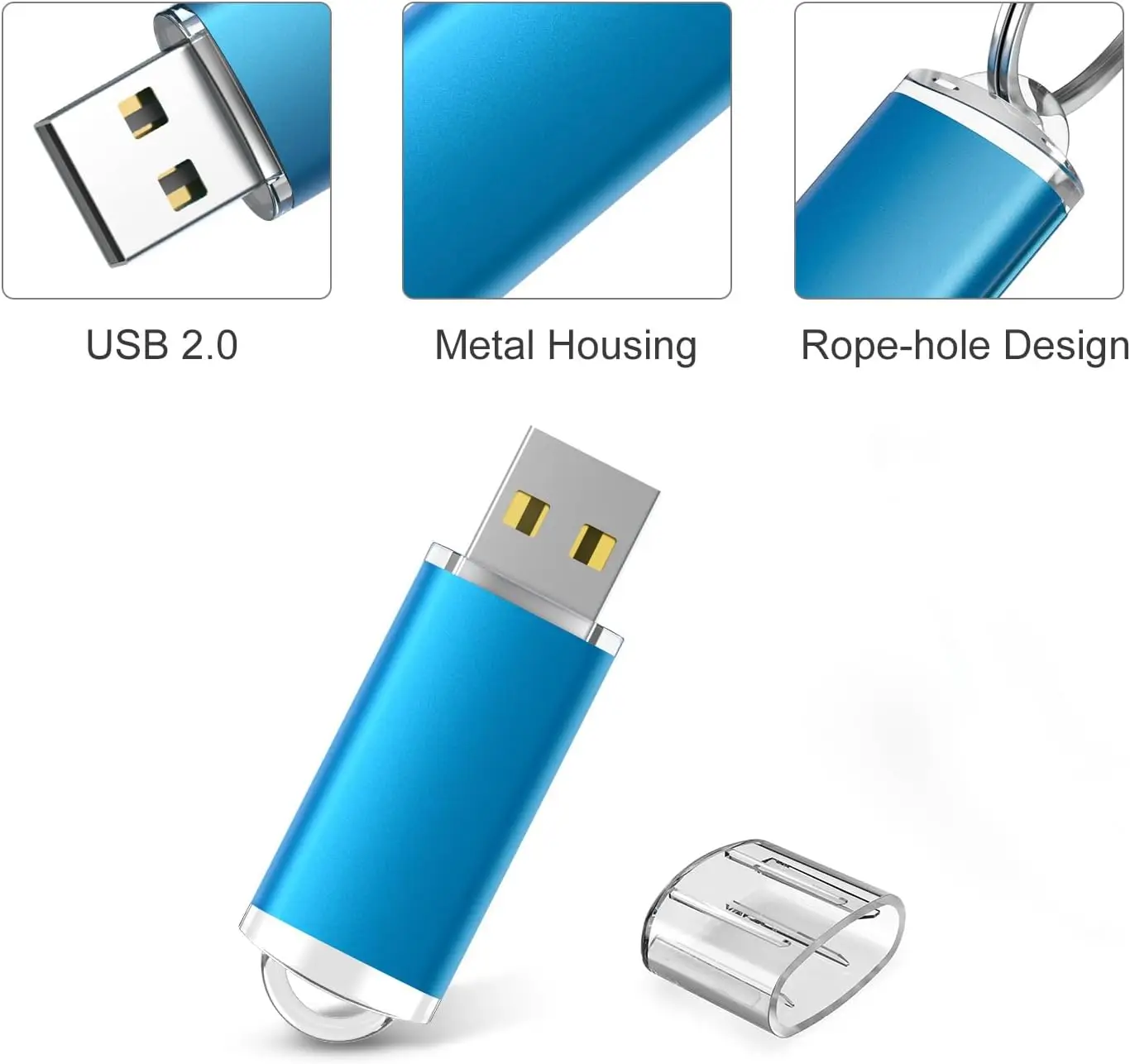 5 Pack High Speed Colorful Usb Flash Drive 2.0 Metal Pendrive 4gb 32gb 128mb Pen Drive Memoria Usb Photography Gifts Memory Disk