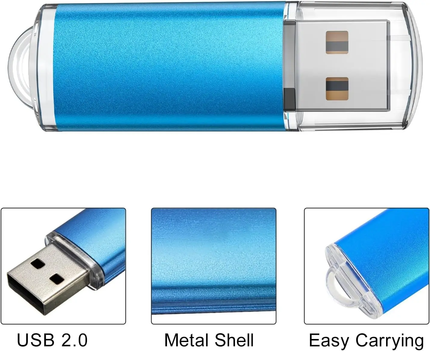 5 Pack High Speed Colorful Usb Flash Drive 2.0 Metal Pendrive 4gb 32gb 128mb Pen Drive Memoria Usb Photography Gifts Memory Disk