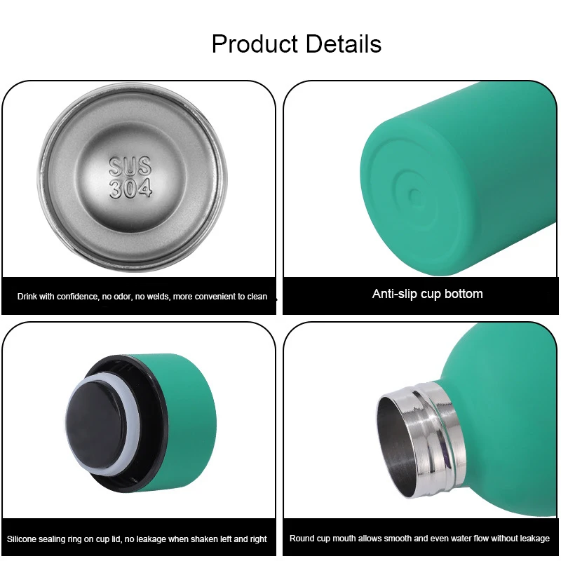 500ML Pokemon Pikachu Charizard Bulbasaur Thermos Bottle Vacuum Flasks Small Diameter Keep Cold and Hot Sports Water Bottles