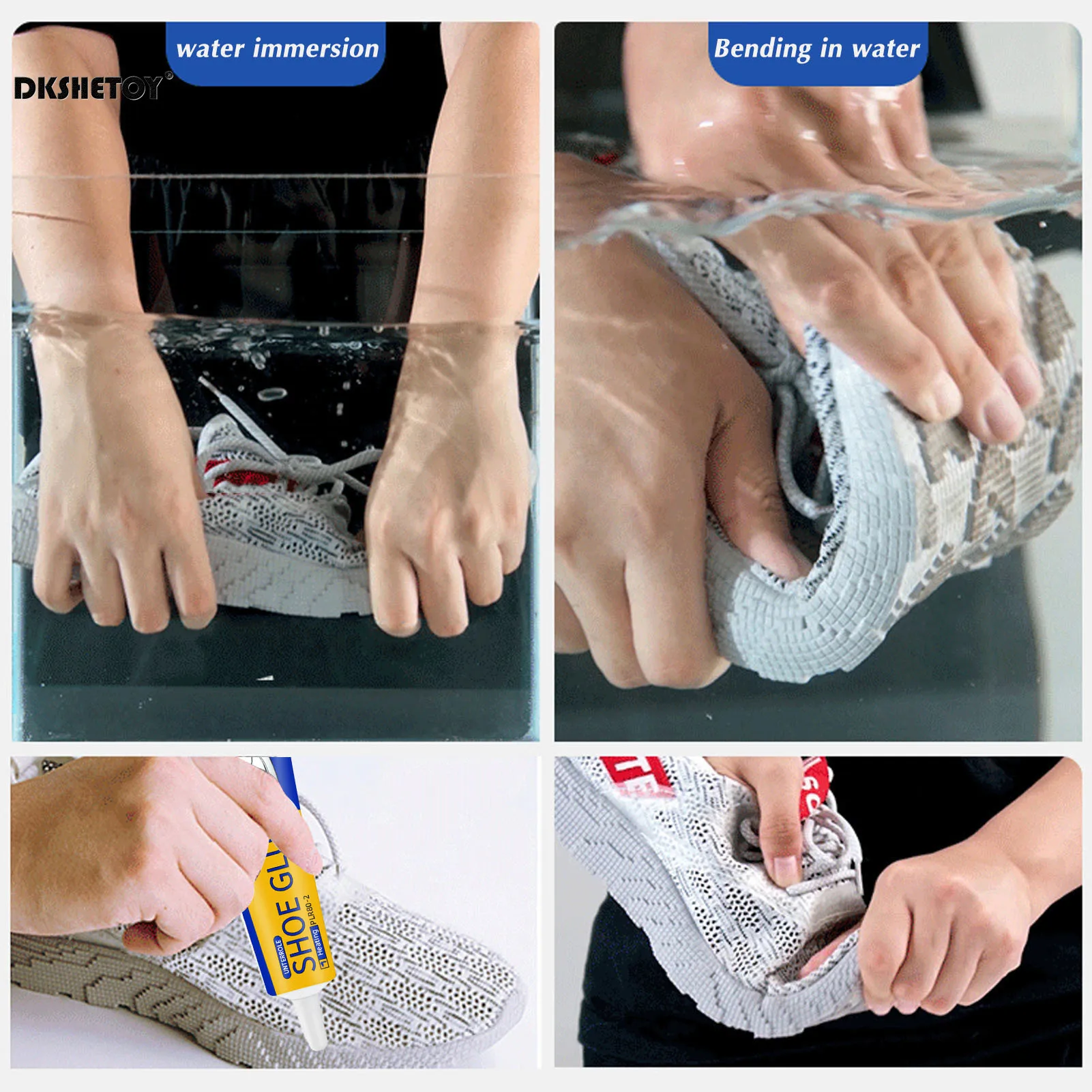 60ml Super Strong Shoe Glues DIY Repairing Adhesive Universal Waterproof Shoe Sealers for Sneakers Boot Leather Fast Repair Glue