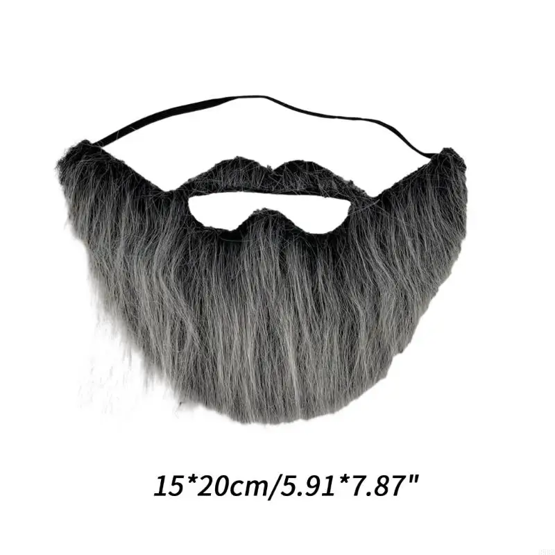 652F DIY Fancy Dress Fake Beard Long Fluff Beards Cosplays Costume Props Halloween Beard Mustache Christmas Party Supplies