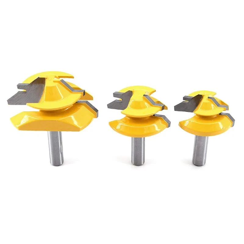 6mm 6.35mm 8mm 12mm 12.7mm 45 Degree Lock Miter Router Bit Woodworking Milling Cutter For Wood Tools