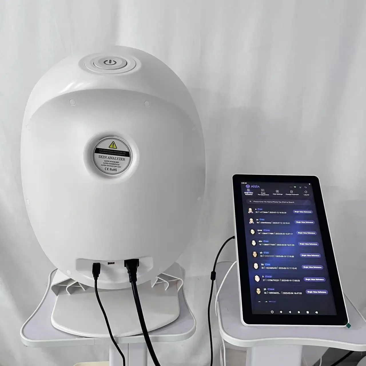 AISIA Q1 3D AI Facial Skin Analyzer Detection Skin Problem Diagnosis 8 Spectrum Professional Analysis Beauty Salon Equipment CE